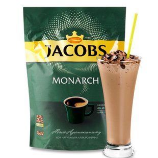 Кофе растворимый Jacobs Monarch 250 грамм Растворимый гранулированный кофе в пачке Якобс 3w фото