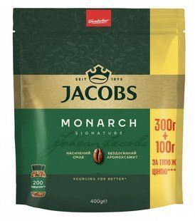 Кава розчинна гранульована Jacobs Monarch 400 грам 0a фото