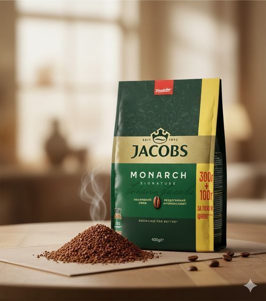 Кава розчинна гранульована Jacobs Monarch 400 грам 0a фото