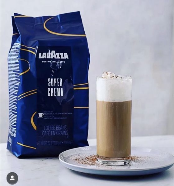Комплект кава в зернах Lavazza Super Crema 1 кг + кава в зернах Lavazza Crema E Aroma 1 кг натуральна кава 70 фото