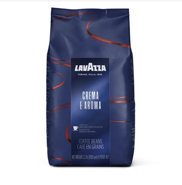 Комплект кава в зернах Lavazza Super Crema 1 кг + кава в зернах Lavazza Crema E Aroma 1 кг натуральна кава 70 фото