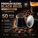 Капсули для кавомашин Nespresso Gusto Espresso Premium Blend Black 80/20, 50 шт kp148 фото 1