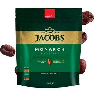 Розчинна гранульована кава Jacobs Monarch 500 г Якобс Монарх економ пакет 1a фото