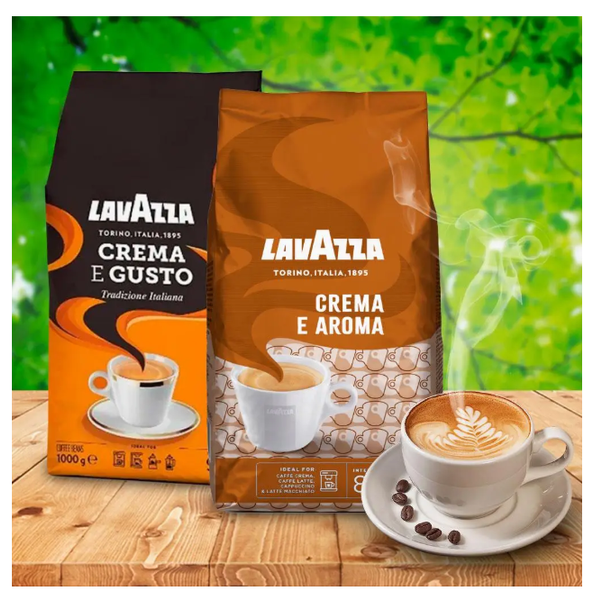 Комплект кофе в зернах Lavazza Crema e Aroma 1 кг + кофе в зернах Lavazza Crema e Gusto Tradizione 1 кг 77ab фото