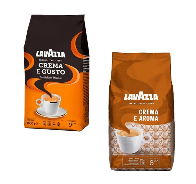 Комплект кофе в зернах Lavazza Crema e Aroma 1 кг + кофе в зернах Lavazza Crema e Gusto Tradizione 1 кг 77ab фото