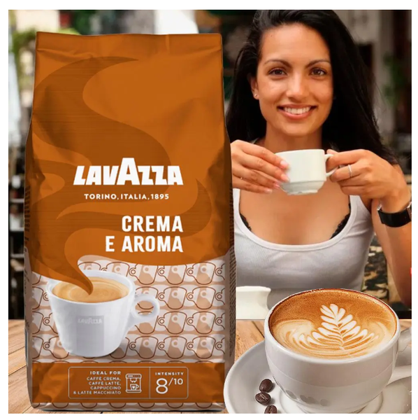 Lavazza Crema e Aroma 1 кг. Натуральный зерновой кофе Italia 80ab фото