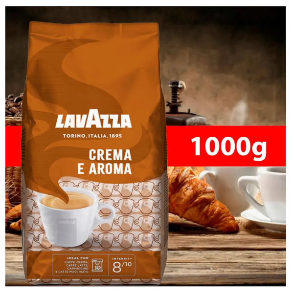 Lavazza Crema e Aroma 1 кг. Натуральный зерновой кофе Italia 80ab фото