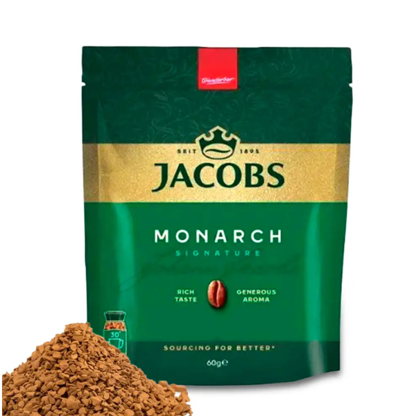 Кофе 60г Jacobs Monarch растворимый сублимированный оригинальный 81ab фото