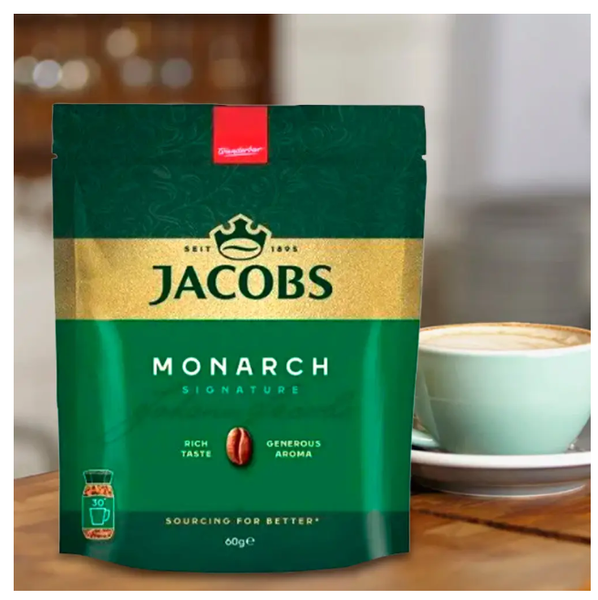 Кофе 60г Jacobs Monarch растворимый сублимированный оригинальный 81ab фото