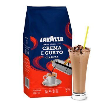 Кава в зернах Lavazza Crema e gusto Classico 1 кг Натуральна кава зернова в пачці Лавазза 105 фото