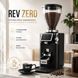 Профессиональная кофемолка WAM REV ZERO BLACK с цифровым управлением и системой Zero Retention kv116 фото 1