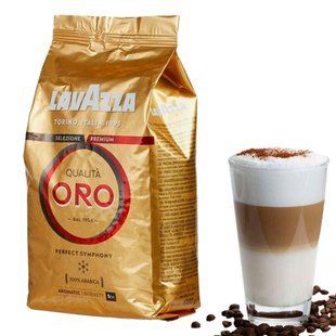 Кава в зернах арабіка Lavazza Qualita Oro 1 кг 100f фото