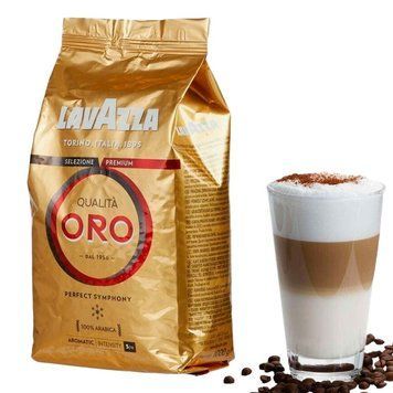 Кава в зернах арабіка Lavazza Qualita Oro 1 кг 100f фото