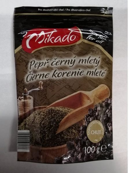 Перець чорний мелений Mikado 100 грам Молотий ароматний перець для страв Спеції та прянощі 126 фото